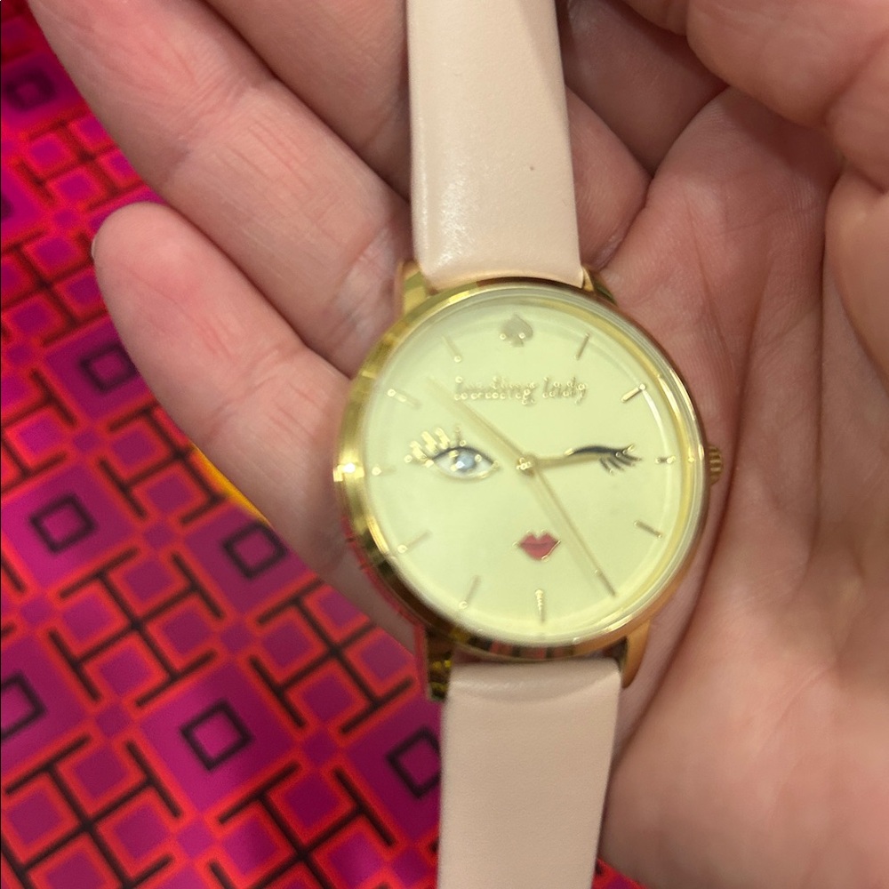 Kate Spade 😉 Winked Face Leather Women Watch